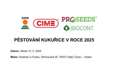 Pěstování kukuřice 2025 - Velký Týnec - Vsisko